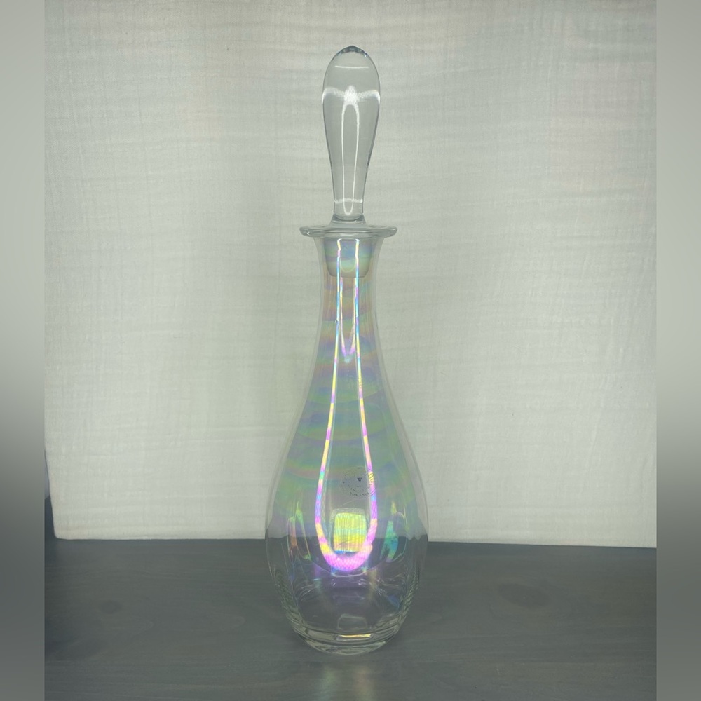 Vintage Toscany Handblown Iridescent Decanter